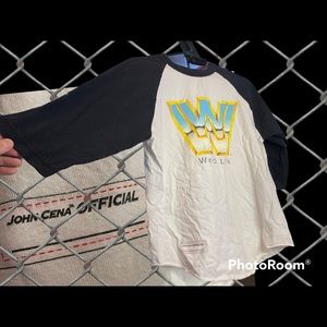 WWE John Cena Word Life Raglan shirt. Medium. 2003